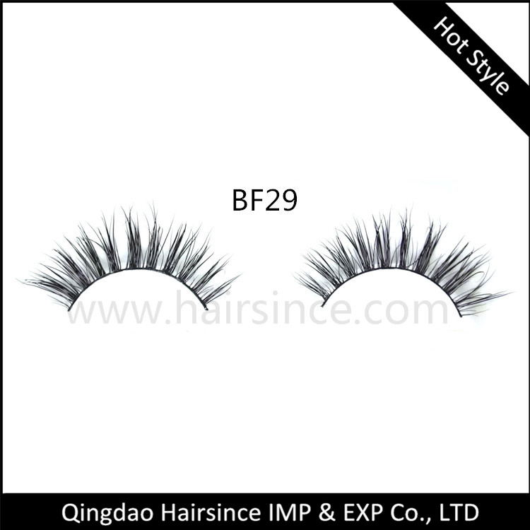 Thin style natural style mink hair lashes free design lashes package and logo free shipping