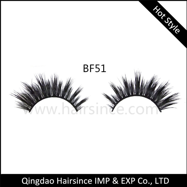 Free sample mink hair lashes 3D curls horse hair lashes customized package logo