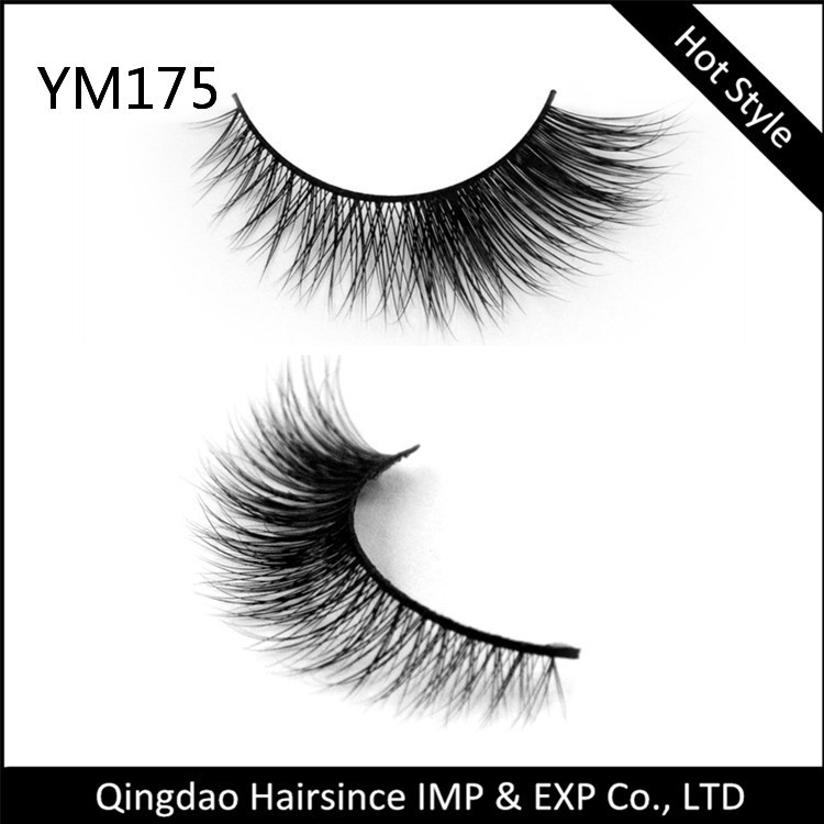 Hot sale customized package wholesale false lashes beautiful 3d mink eyelashes