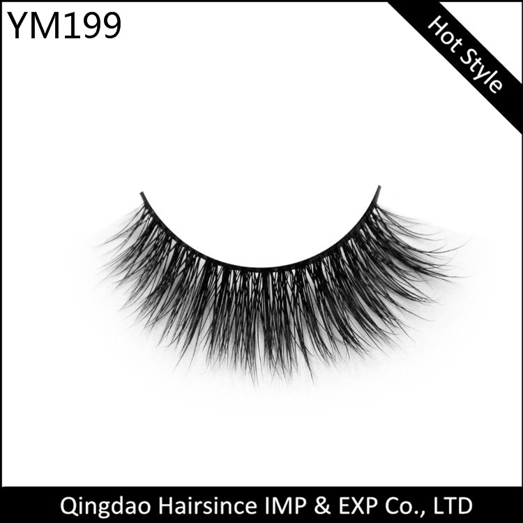  Good Quality 3D Real Mink Fur Eyelash Individual Plastic Box Packaging Mink Hair False Eyelashes Black Eyelash Extensions