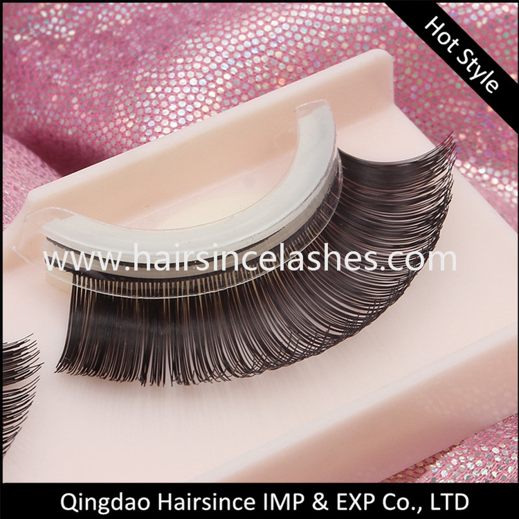 Full faux human hair lashes quality silk hair lashes long style lash human hair lashes on sale