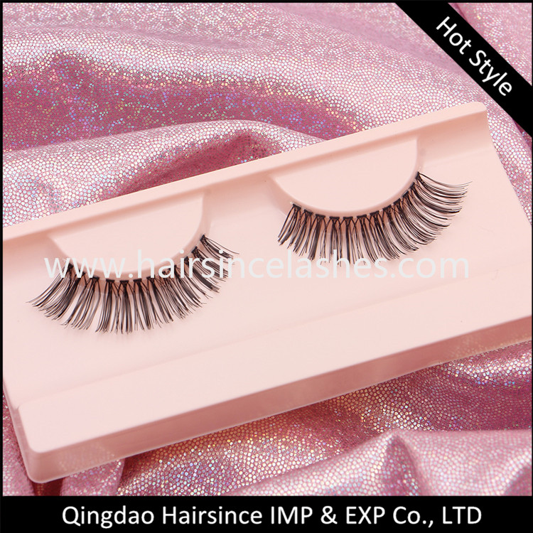 High quality silk hair material lashes, faux human hair lashes, mink hair lashes, 3D mink lashes free sample