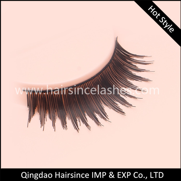 Popular style faux human hair lashes mink hair lashes human hair lashes available